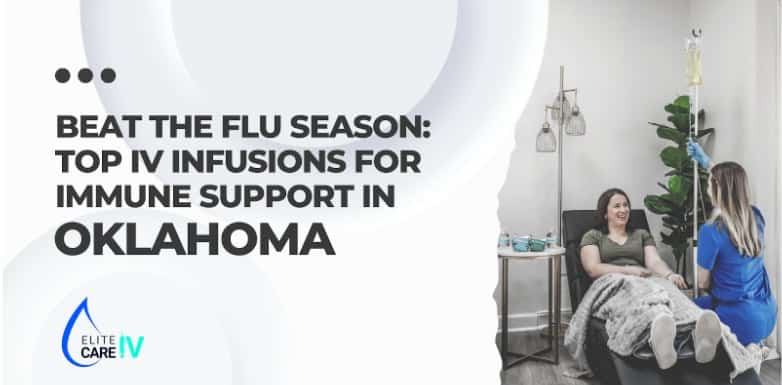 Beat the flu season - top IV infusions for immune support in Oklahoma - healthcare professionals with IV bags