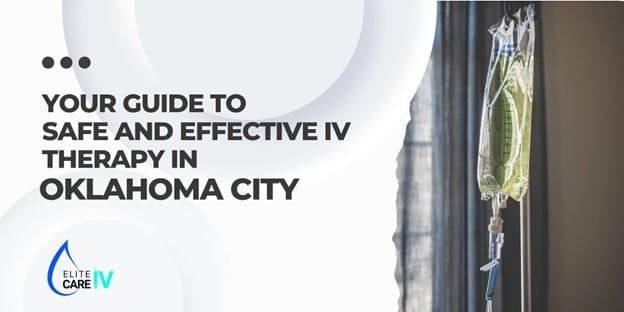 Your guide to safe and effective IV therapy in Oklahoma City - IV bag with fluid and tubing